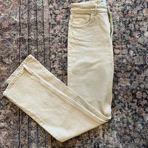 ZARA Mini Flare Jeans with Split-Hem